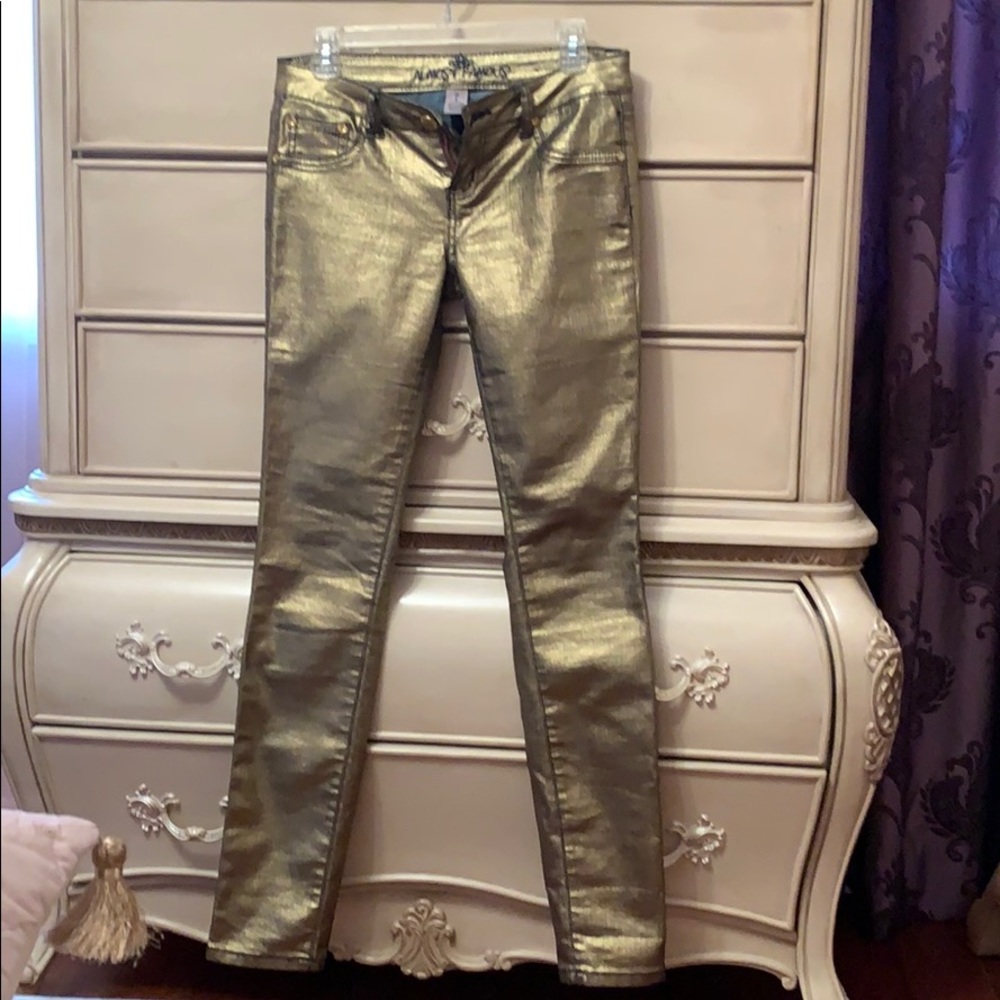 Gold pants